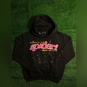 Sp5der P*NK V2 Hoodie (Black)